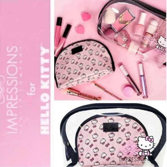 Hello Kitty Impressions Handbags - Hello Kitty Clearance Price is Firm! Impressions Vanity Travel Bag Set (P030)